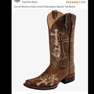 Corral Brown and Beige Embroidered Boots